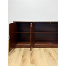 Load image into Gallery viewer, Aurora Mahogany Credenza Sideboard Locking Belgium Mid Century Transitional
