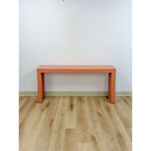 Load image into Gallery viewer, Vintage Salmon Laminate Narrow Console Sofa Table Postmodern Retro Slim
