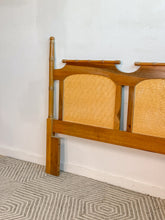 Load image into Gallery viewer, Queen Parquetry Faux Bamboo Headboard
