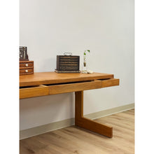 Load image into Gallery viewer, Vintage Handmade Organic Modern Pine Plywood Desk, Lou Hodges Style MCM
