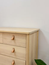 Load image into Gallery viewer, IKEA Rare Dresser-leather pulls
