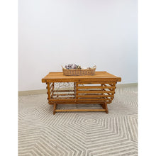 Load image into Gallery viewer, Faux Lobster Trap Coffee Table Nautical Coastal Rustic Accent Table
