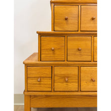 Load image into Gallery viewer, Handmade Vintage Tiered Apothecary Cabinet Fifteen Drawers Antique Style
