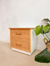 Load image into Gallery viewer, Woven Front Laminate Nightstand
