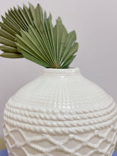Load image into Gallery viewer, White Nautical Rope Vase
