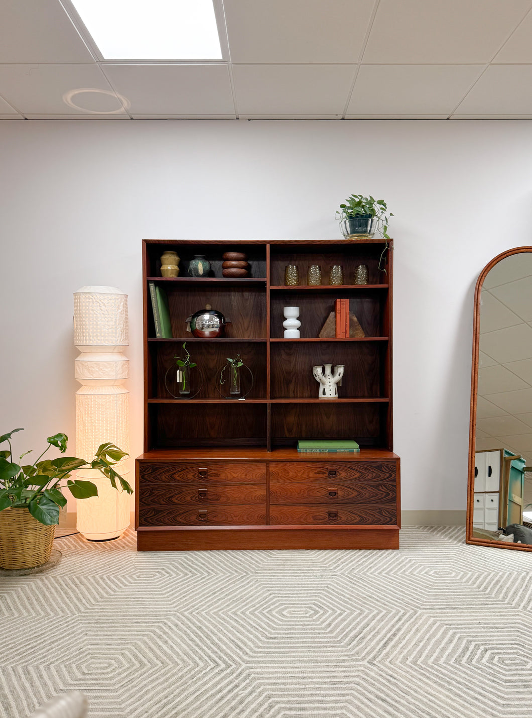 Danish Mid Century Modern Rosewood Shelf unit