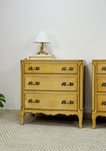Load image into Gallery viewer, Pair of French Provincial Solid Wood Chests
