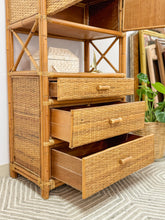 Load image into Gallery viewer, Vintage Rattan Etagere

