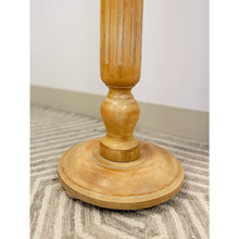 Load image into Gallery viewer, Italian Pickled Pine Pedestal Rustic Antique Farmhouse Plant Stand
