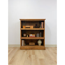 Load image into Gallery viewer, Antique Oak Four-Piece Barrister Cabinet with Glass Flip-Up Doors for Library
