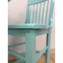 Load image into Gallery viewer, Vintage Bistro Set Turquoise Blue Counter Height Table Two Chairs Outdoor/Indoor
