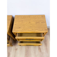 Load image into Gallery viewer, Lea Furniture Faux Bamboo Nightstand Pair Vintage Coastal Hollywood Regency
