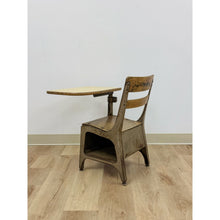 Load image into Gallery viewer, Antique Industrial Kids School Desk Adjustable Vintage Cast Iron Wood
