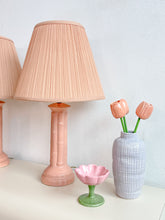 Load image into Gallery viewer, Pair of Pink Bamboo Lamps
