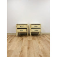 Load image into Gallery viewer, Vintage Henry Link Bali Hai Coastal Hollywood Regency Cream Nightstands
