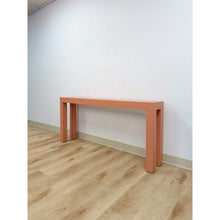 Load image into Gallery viewer, Vintage Salmon Laminate Narrow Console Sofa Table Postmodern Retro Slim
