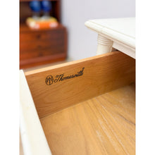 Load image into Gallery viewer, Vintage Thomasville Paoletti Faux Bamboo 9 Drawer Dresser White Hollywood Regency

