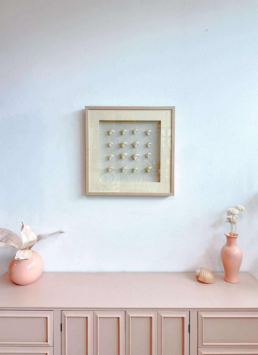 Framed Shell Shadow Box