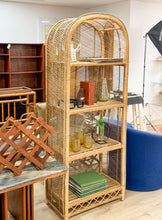 Load image into Gallery viewer, Large Arched Wicker Rattan Shelf
