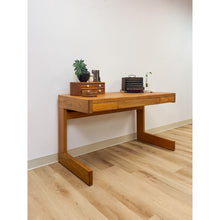 Load image into Gallery viewer, Vintage Handmade Organic Modern Pine Plywood Desk, Lou Hodges Style MCM
