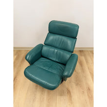 Load image into Gallery viewer, Chairworks Teal Adjustable Recliner Stressless Style Vintage Lounge Chair Retro
