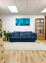 Load image into Gallery viewer, Blue Leather Sofa
