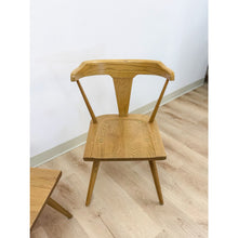 Load image into Gallery viewer, Modern MCM Style Wood Windsor Chair Pair Mortise Tenon Joinery Dining Accent
