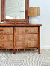 Load image into Gallery viewer, 6 Drawer Rattan Dresser
