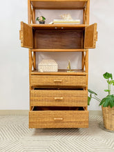 Load image into Gallery viewer, Vintage Rattan Etagere
