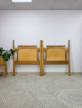 Load image into Gallery viewer, Pair of Faux Bamboo Twin Headboards
