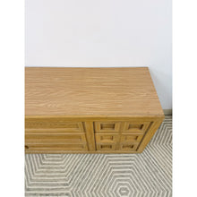 Load image into Gallery viewer, Thomasville Blonde Oak 9-Drawer Dresser Vintage Bedroom Storage MCM Dresser
