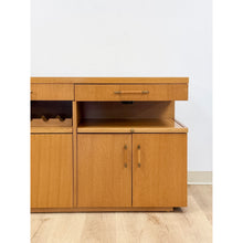 Load image into Gallery viewer, Stanley Buffet/Credenza Wine Rack w/ Lighted Bar MCM Entertainment Console
