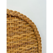 Load image into Gallery viewer, Vintage, Coastal, Boho Wicker Woven Wicker and Rattan, Twin Headboard Bed Accent
