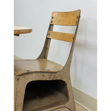 Load image into Gallery viewer, Antique Industrial Kids School Desk Adjustable Vintage Cast Iron Wood
