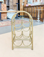Load image into Gallery viewer, Arched Brass Wine Rack
