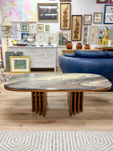 Load image into Gallery viewer, Bendixen Teak and Marble Coffee Table
