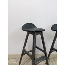 Load image into Gallery viewer, Rare Erik Buch MCM Teak Barstool Pair Danish Modern Vintage Collector Find
