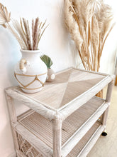 Load image into Gallery viewer, Pencil Reed Rattan Bar Cart
