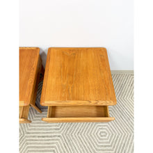Load image into Gallery viewer, Very Rare Lane Perception MCM Oak Nightstands Cane Drawers Vintage Mid Century
