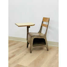 Load image into Gallery viewer, Antique Industrial Kids School Desk Adjustable Vintage Cast Iron Wood
