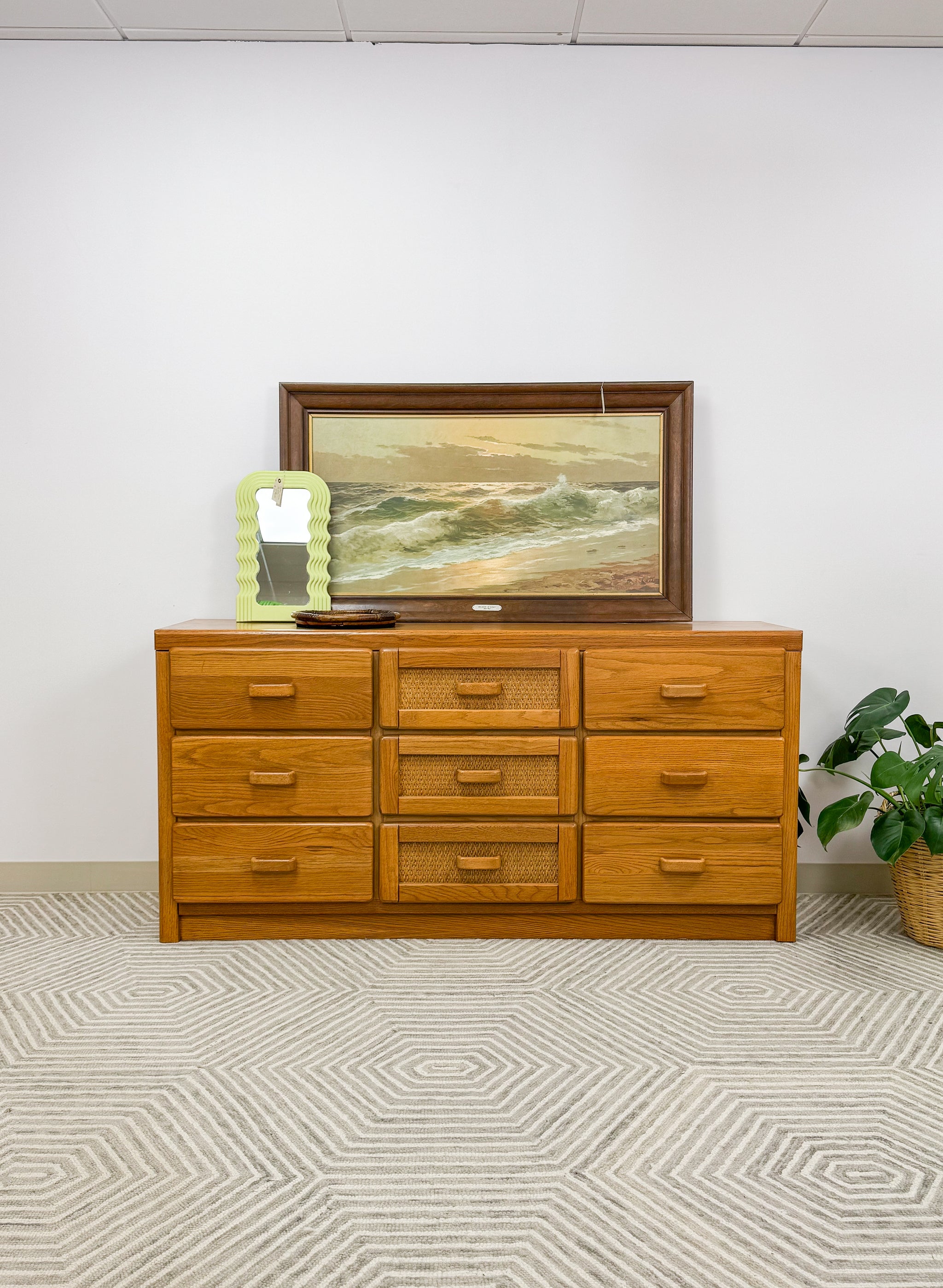 9 Drawer Cane Front Dresser – The Woven Home