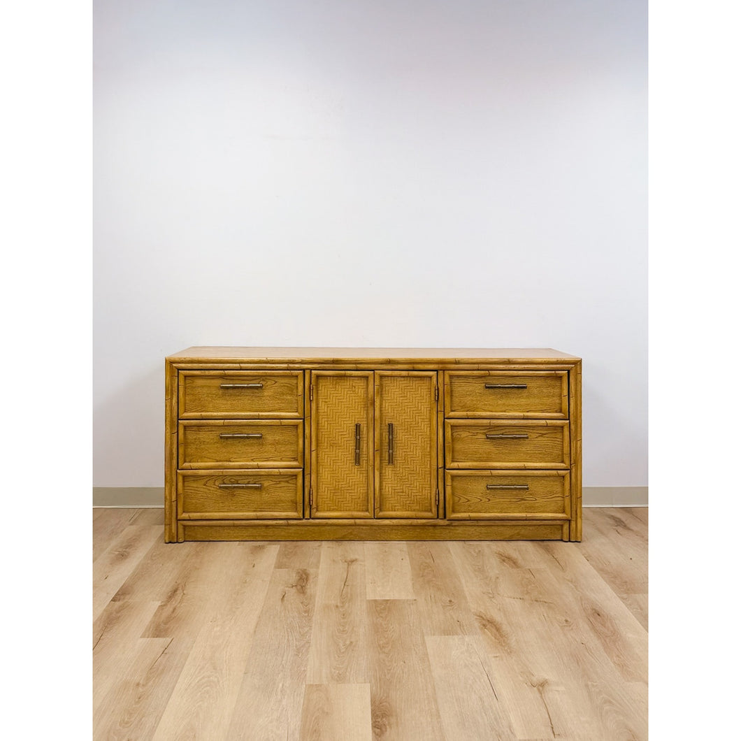 Lea Furniture Faux Bamboo Nine Drawer Dresser Vintage Coastal Bedroom – The Woven Home
