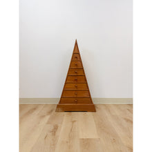 Load image into Gallery viewer, Rare MCM Teak Pyramid Apothecary Cabinet Vintage Danish Modern Traigular Storage
