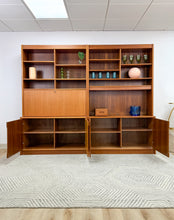 Load image into Gallery viewer, Danish Teak Wall Units with Secretary Desk
