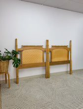 Load image into Gallery viewer, Pair of Faux Bamboo Twin Headboards

