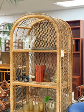 Load image into Gallery viewer, Large Arched Wicker Rattan Shelf
