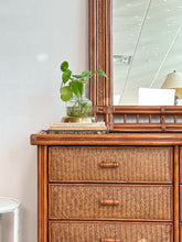 Load image into Gallery viewer, 6 Drawer Rattan Dresser
