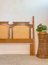 Load image into Gallery viewer, Queen Parquetry Faux Bamboo Headboard
