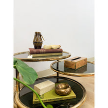 Load image into Gallery viewer, Milo Baughman Style Tubular Chrome Swivel Coffee Table Smokey Glass MCM
