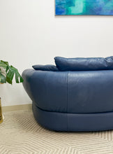 Load image into Gallery viewer, Blue Leather Sofa
